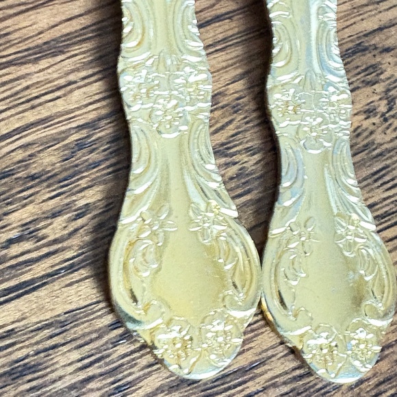 Flatware, replacement pieces, set of 2 dinner forks; Cambridge, stainless/gold - Picture 4 of 6